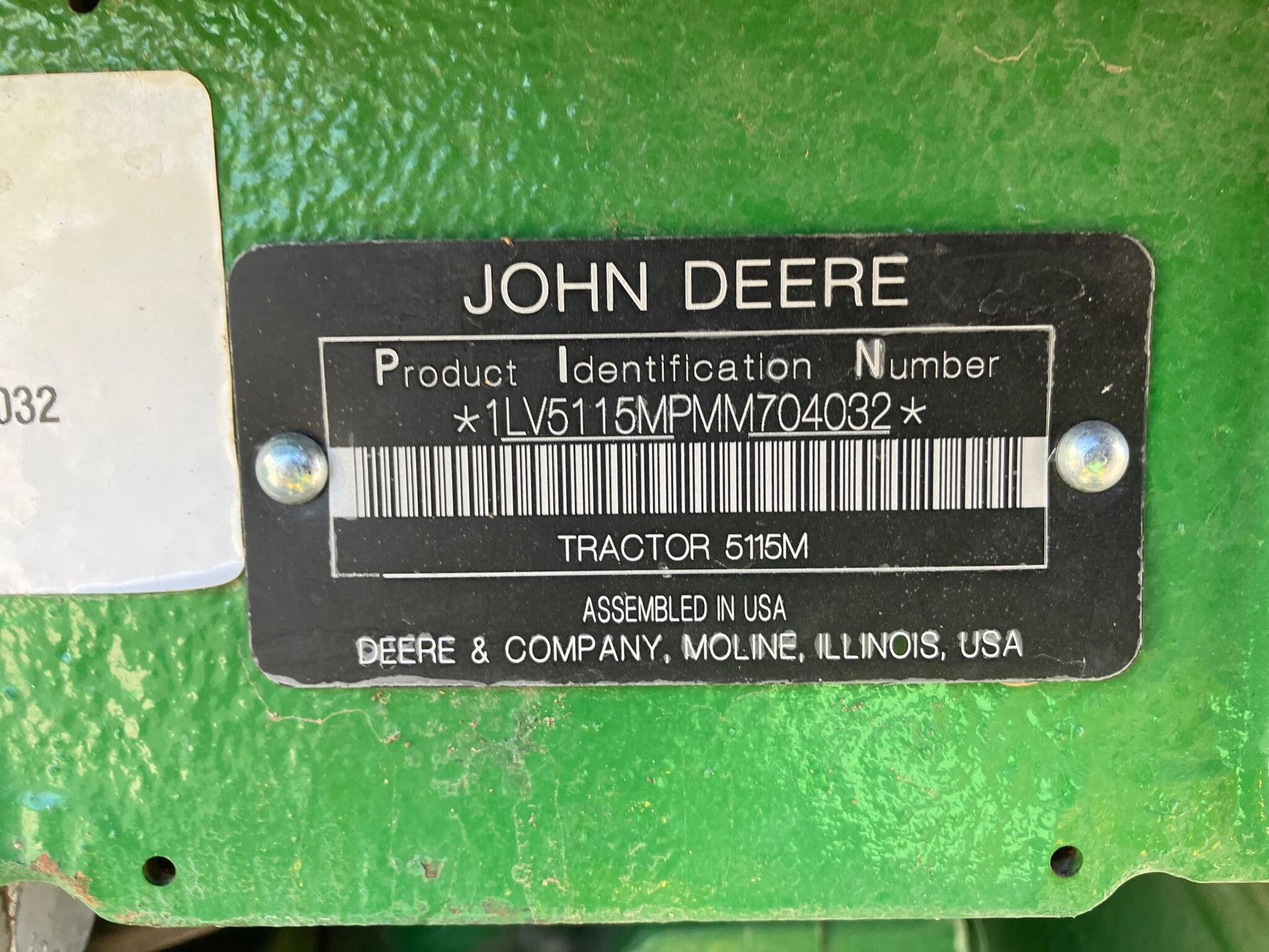 2022 John Deere 5115ML