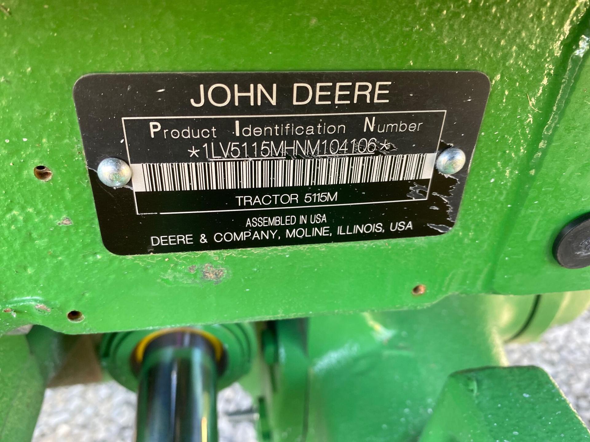 2022 John Deere 5115M