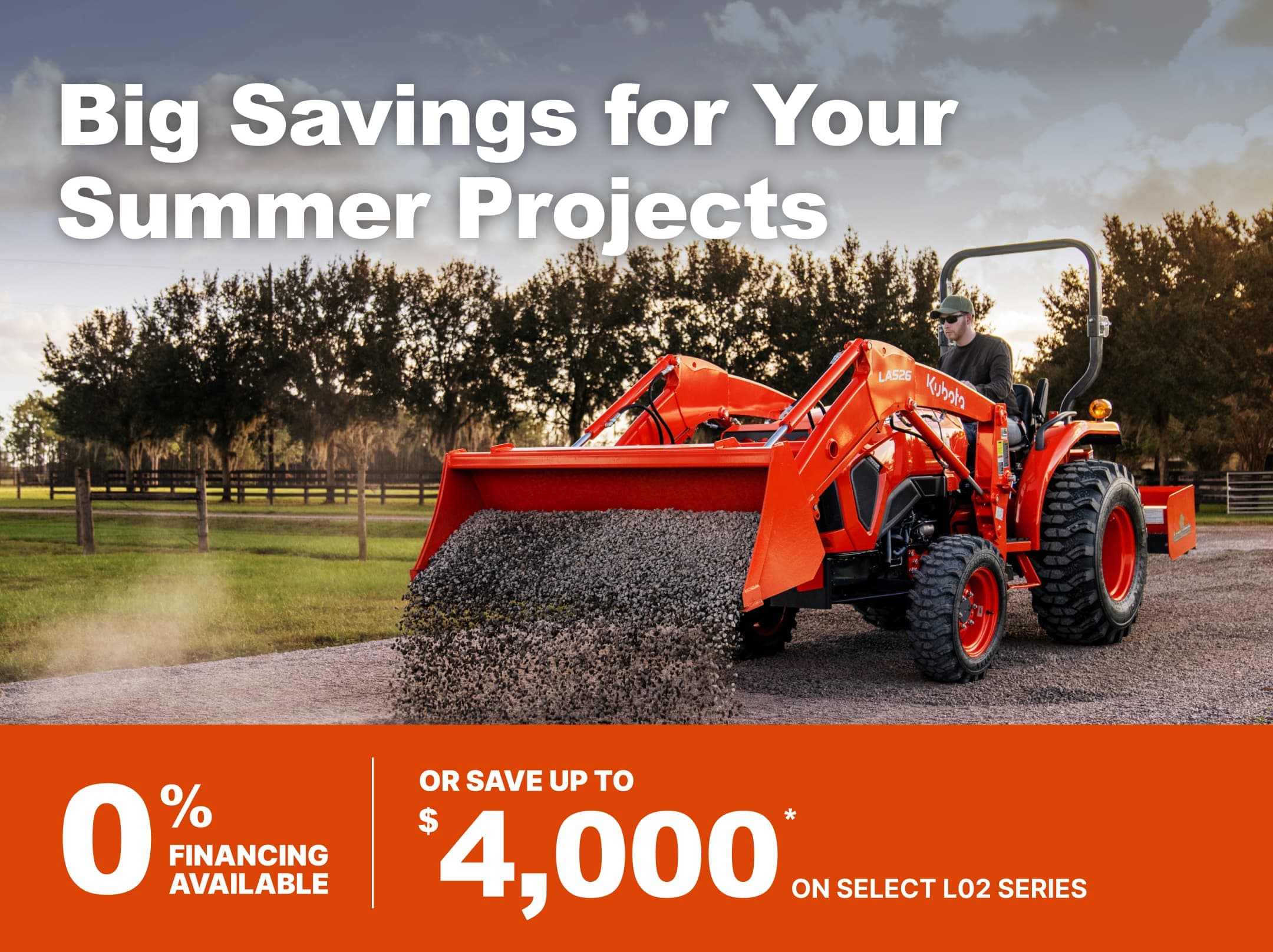 Save on Select L02 Series Tractors Central 7/1 Save on Select L02 Series Tractors Central 7/1