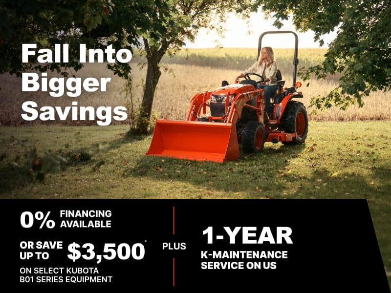 Save on Select B01 Series Tractors Midwest 10/1 Save on Select B01 Series Tractors Midwest 10/1