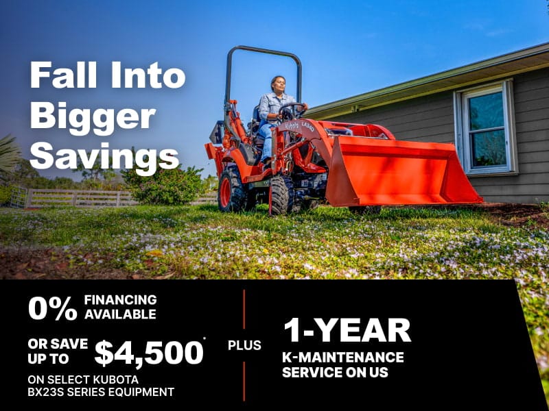 Save on Select BX23S Series Tractors Midwest 10/1 Save on Select BX23S Series Tractors Midwest 10/1
