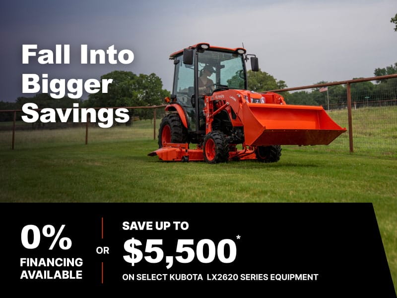 Save on Select LX2620 Series Tractors Southeast 10/1 Save on Select LX2620 Series Tractors Southeast 10/1