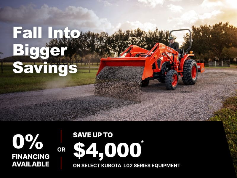 Save on Select L02 Series Tractors Southeast 10/1 Save on Select L02 Series Tractors Southeast 10/1